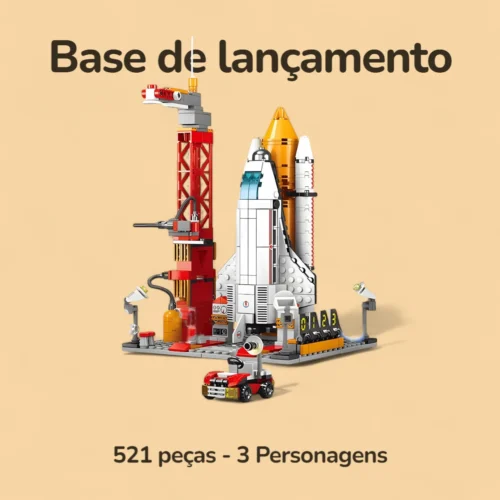 Base de Lançamento - 521 peças - 3 Personagens