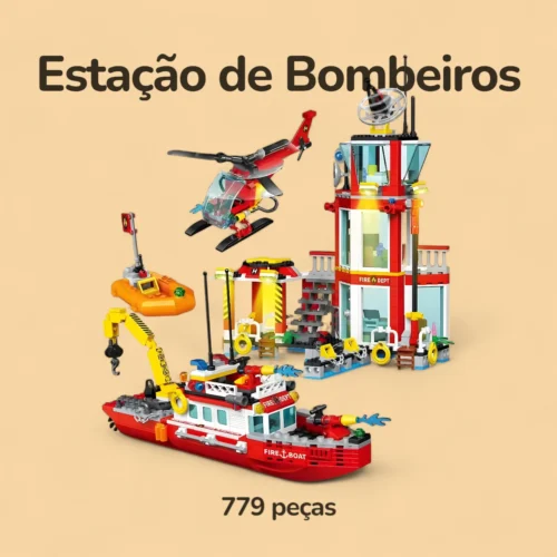 Estação de Bombeiros - 779 peças
