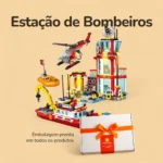 Estação de Bombeiros - 779 peças - Caixa