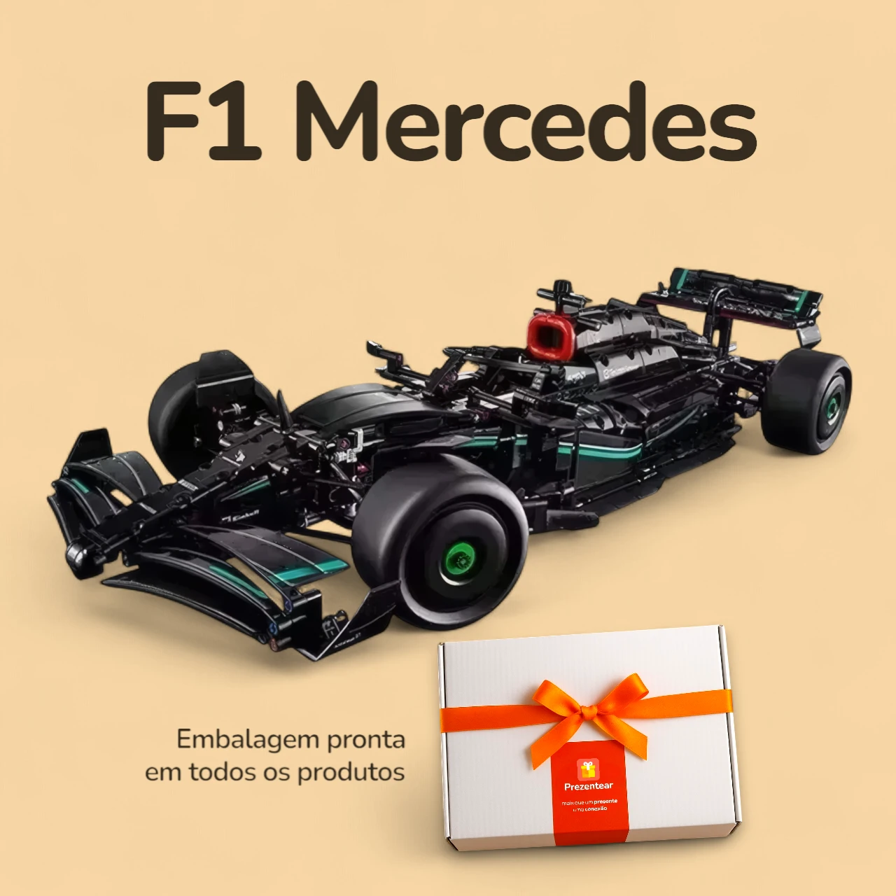 F1 Mclaren w14 - 1432 peças - Caixa F1 Mclaren w14 - 1432 peças - Caixa