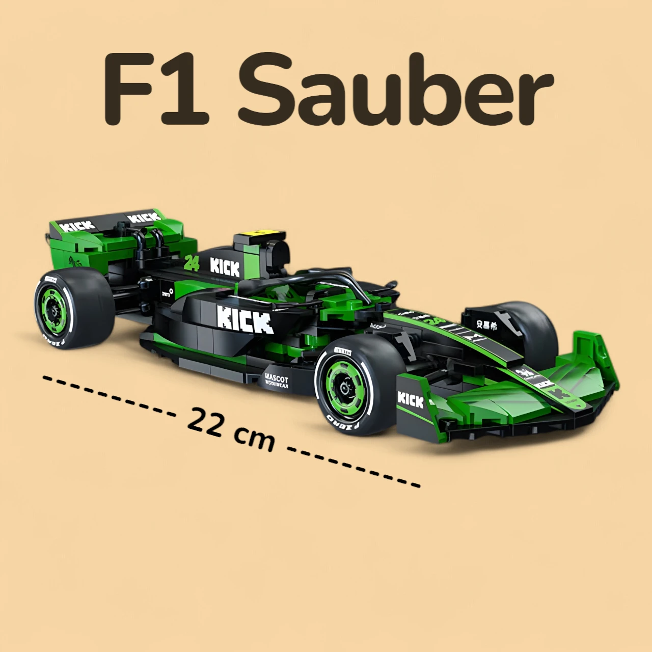 F1 Sauber - 314 peças - Medidas F1 Sauber - 314 peças - Medidas