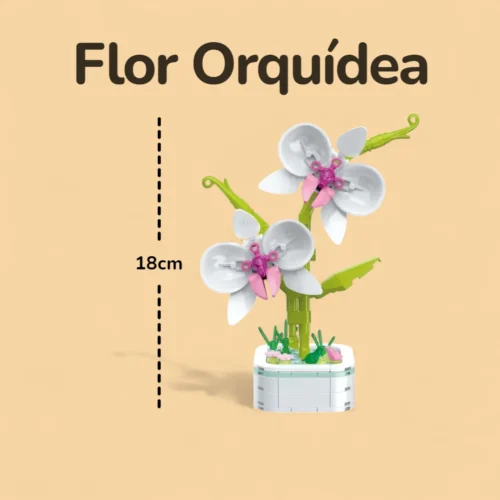 Flor Orquídea - 140 peças - Medida