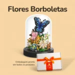 Flores Borboletas com Capa - 530 peças - Caixa