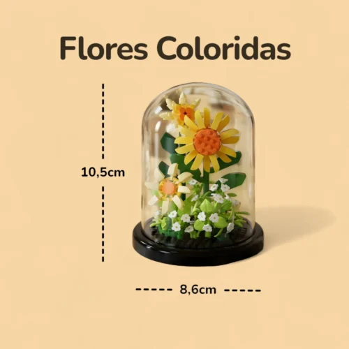 Flores Margaridas com Capa - 310 peças - Medida