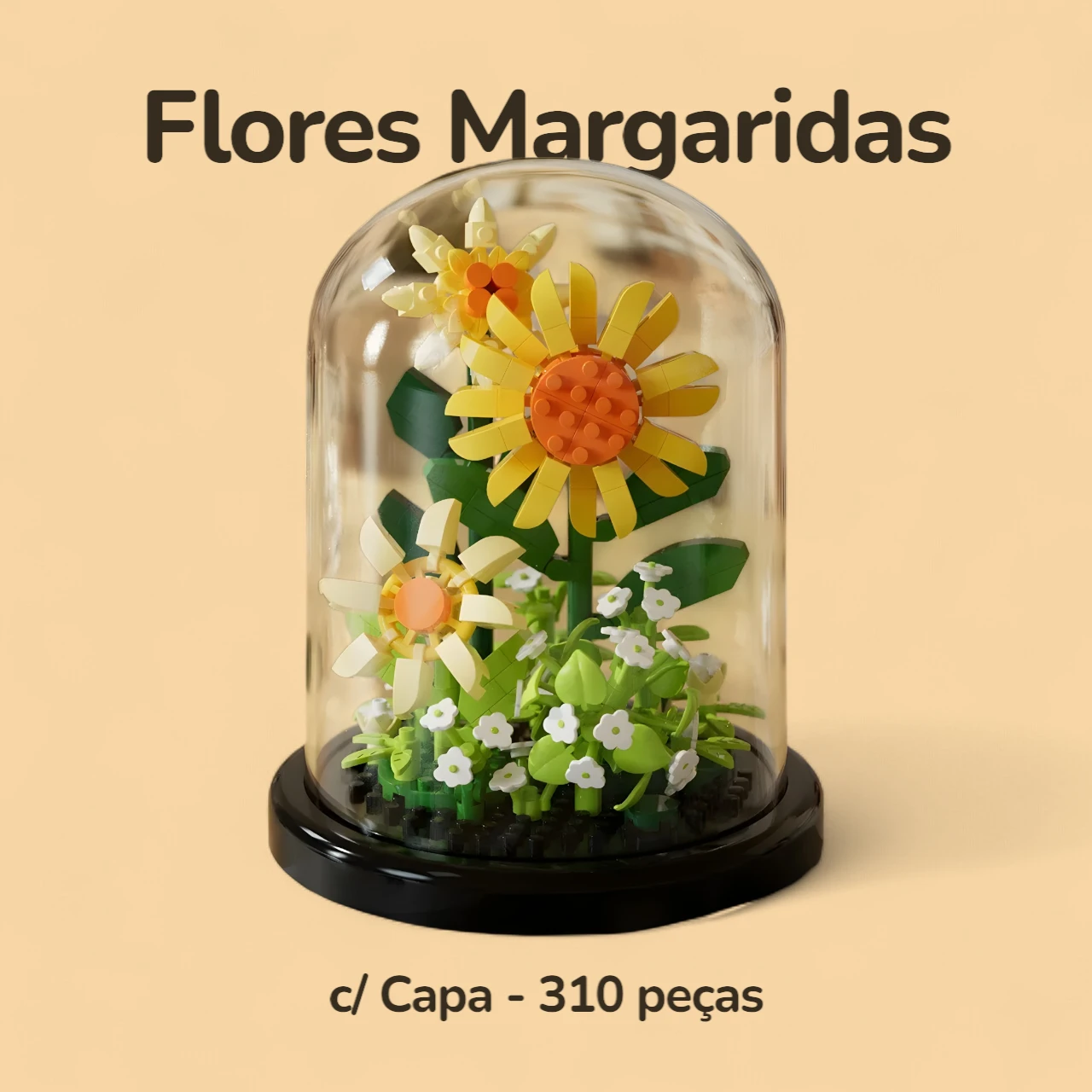 Flores Margaridas com Capa - 310 peças
