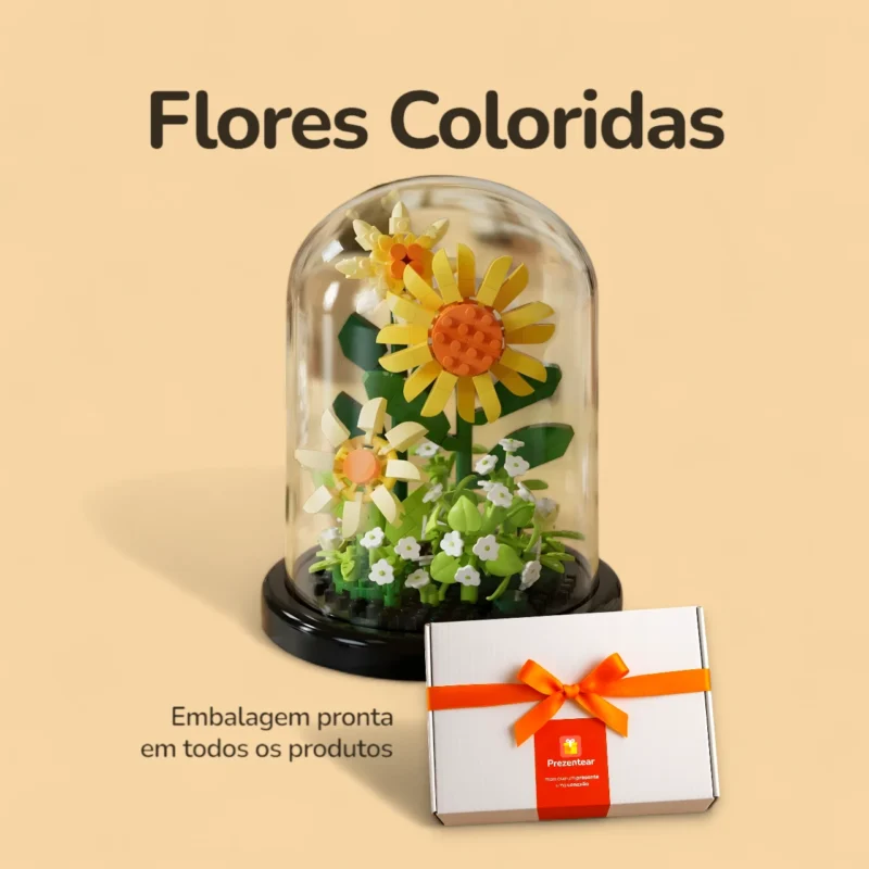 Flores Margaridas com Capa - 310 peças - Caixa