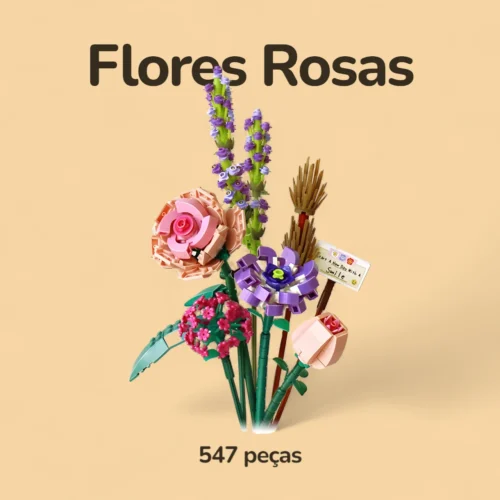 Flores Rosas - 547 peças