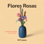 Flores Rosas - 547 peças - 2