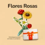 Flores Rosas - 568 peças - Caixa