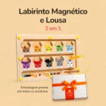 Labirinto Magnético e Lousa 2 em 1 - Caixa
