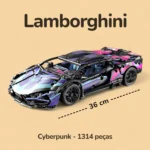 Lamborghini Cyberpunk - 1314 peças - Medidas