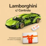 Lamborghini Verde com Controle - 1280 peças - Caixa