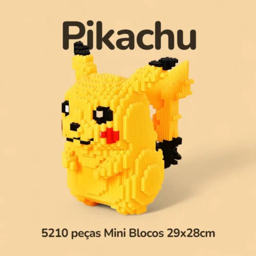 Pikachu - 5210 peças Mini Blocos 29x28cm