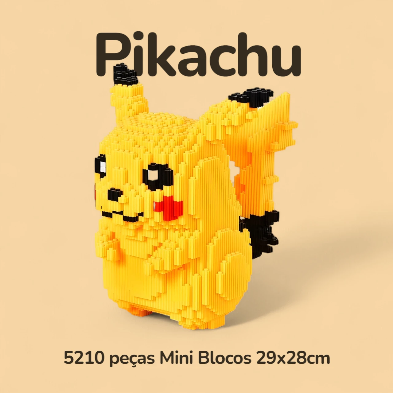 Pikachu - 5210 peças Mini Blocos 29x28cm