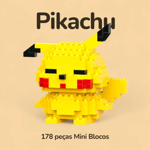 Pikachu - 178 peças Mini Blocos