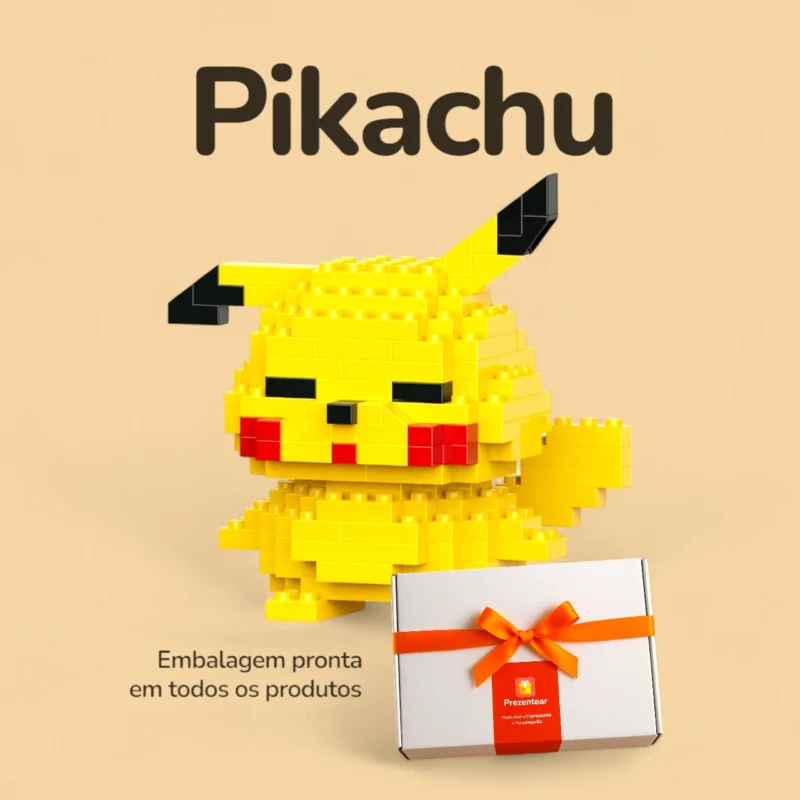 Pikachu - 178 peças Mini Blocos - Caixa