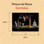 Pintura de Riscar Sortidas - 4 peças - Medidas