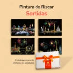 Pintura de Riscar Sortidas - 4 peças - Caixa