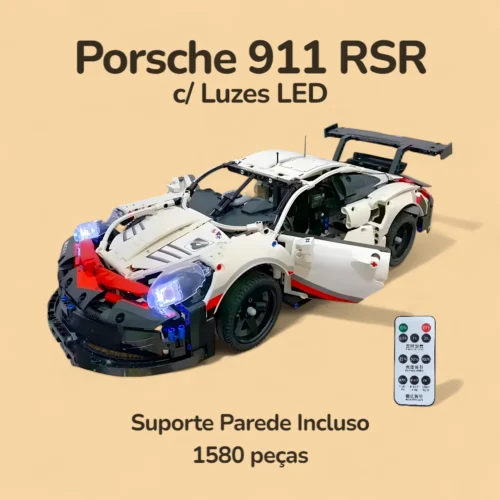 Porsche 911 RSR com Luzes - 1540 peças