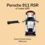 Porsche 911 RSR com Luzes - 1540 peças - Suporte