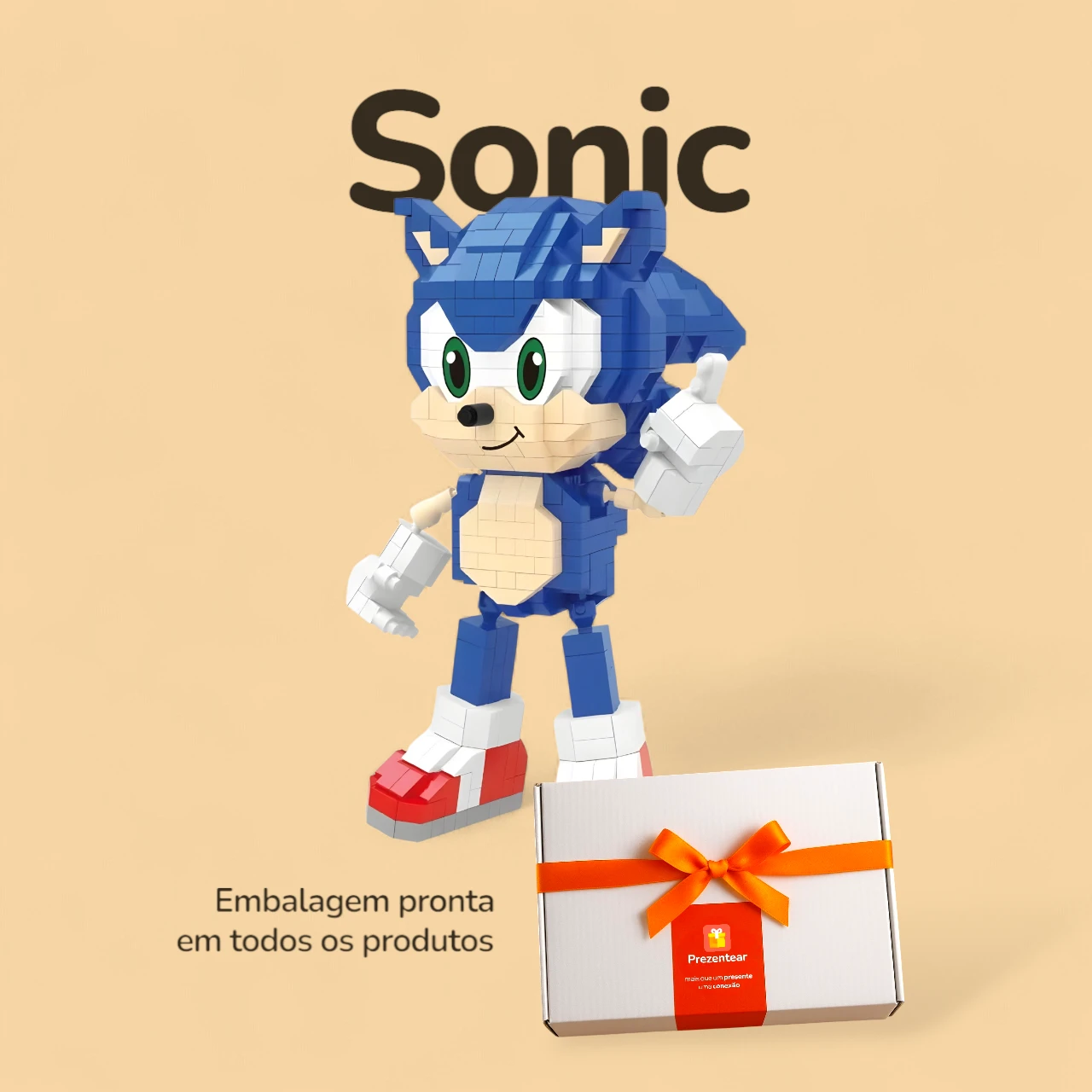 Sonic - 772 peças - Caixa Sonic - 772 peças - Caixa