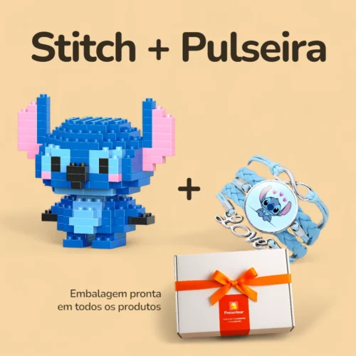 Stitch + Pulseira - Caixa