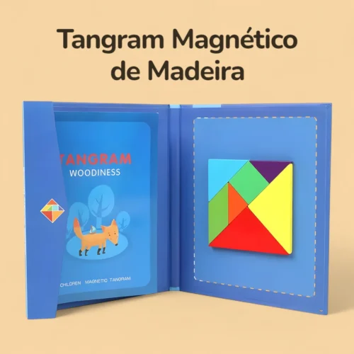 Tangram Magnético de Madeira