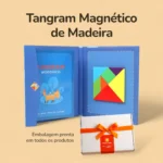 Tangram Magnético de Madeira - Caixa