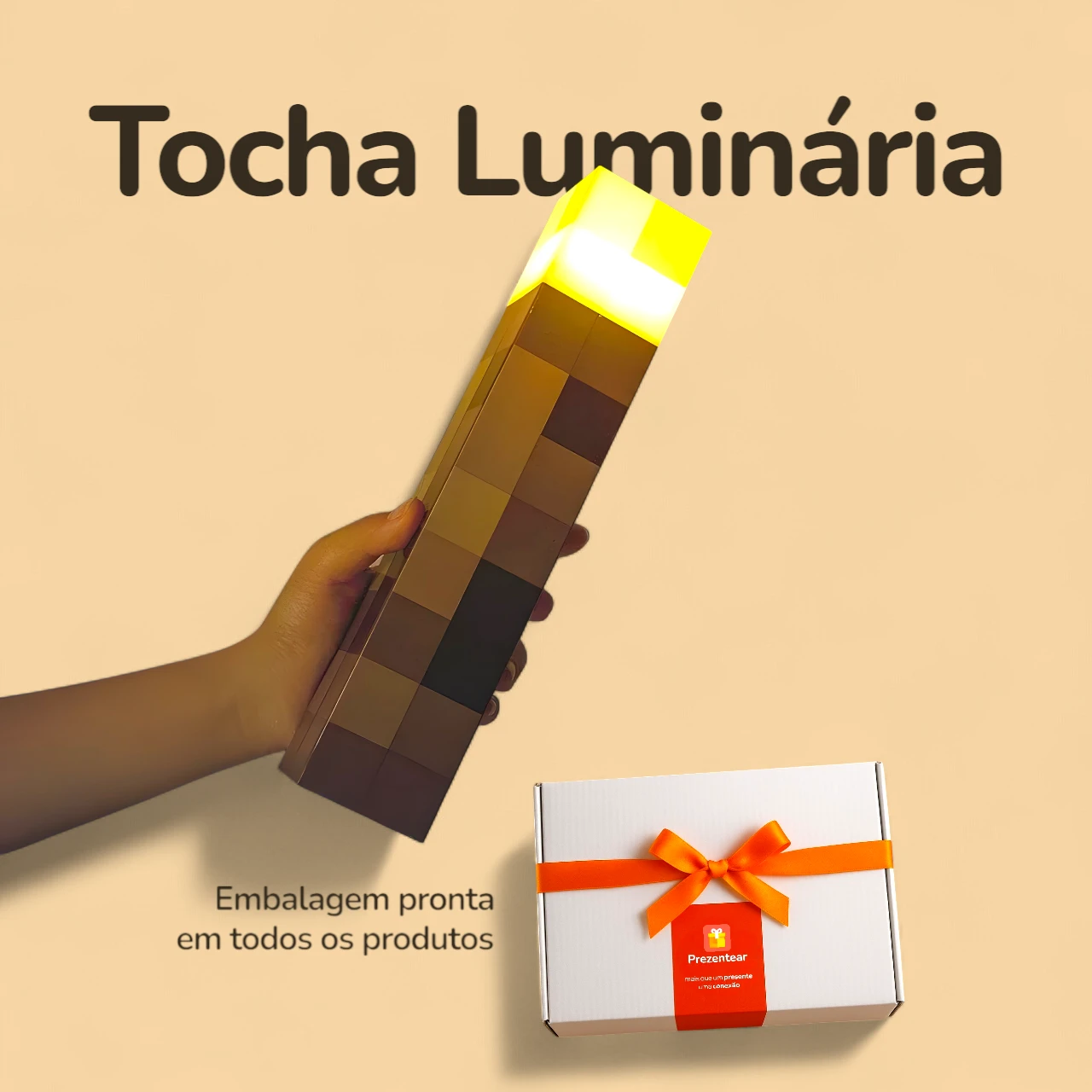 Tocha Luminária - 4 Cores - Caixa Tocha Luminária - 4 Cores - Caixa