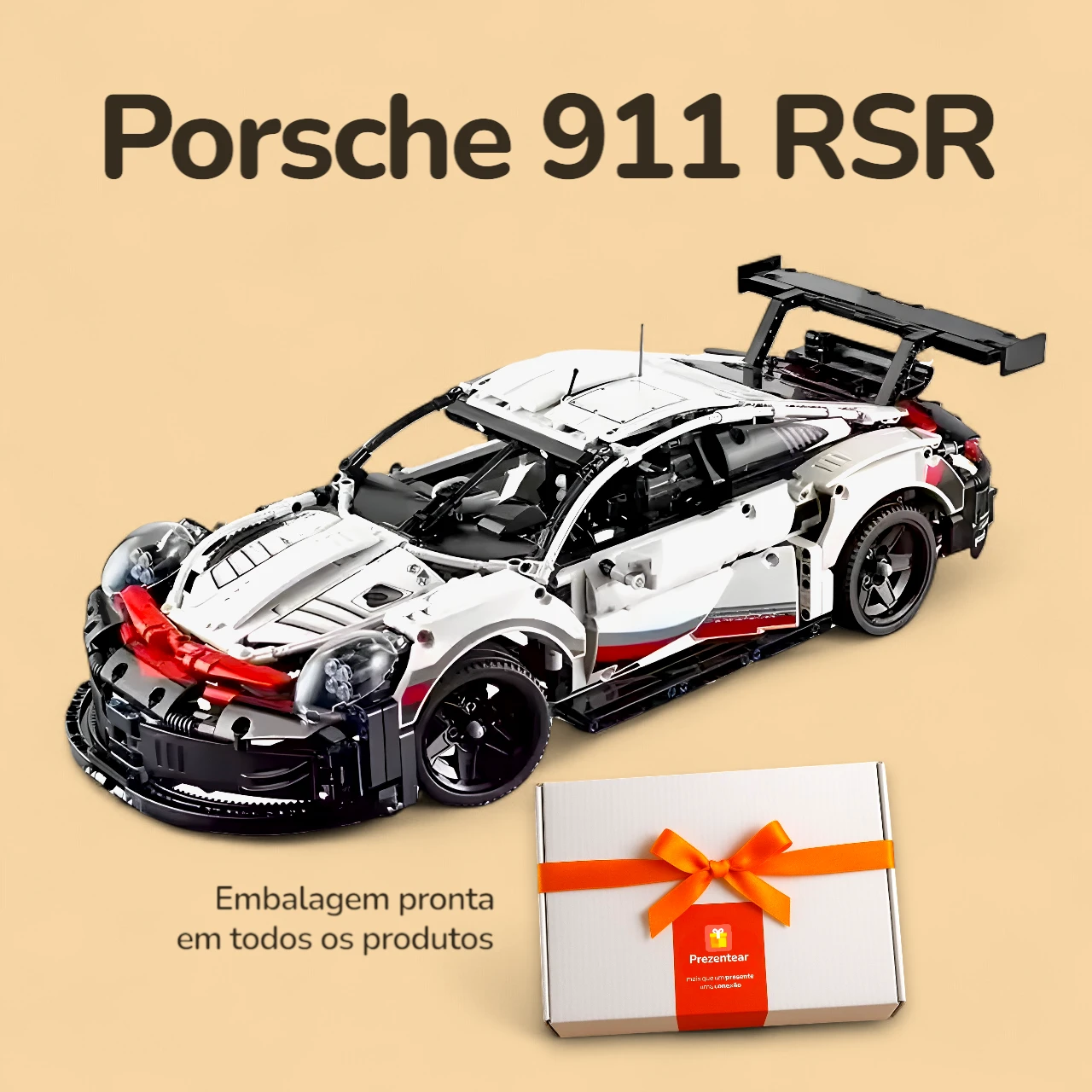 Porsche 911 RSR - 1580 peças - Caixa Porsche 911 RSR - 1580 peças - Caixa