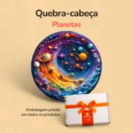 Quebra-cabeça Planetas c/ Formas Variadas - Grande - Caixa